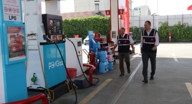 Akaryakıt istasyonları denetlendi
