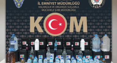 Etil alkol ve sahte içki ele geçirildi