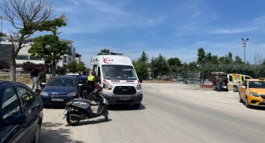 Kazada motosiklet sürücüsü yaralandı