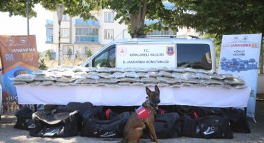 Helikopterden atılan 101 kg skunk ele geçirildi