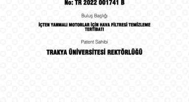 Öğretim üyesinin buluşu patent aldı