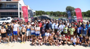 Yayla Sahili’nde triatlon yarışması