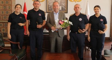 Başkan Gürkan itfaiye haftasını kutladı