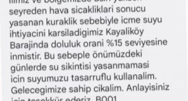 Belediyeden suyu tasarruflu kullanın çağrısı