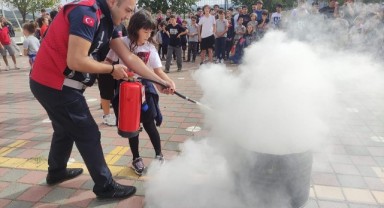 İtfaiye Haftası'na özel tatbikat