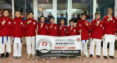 Edirne’ye 9 madalya ile döndüler