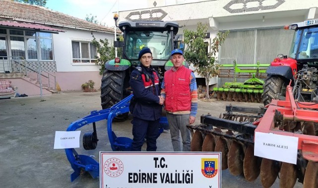 Jandarma tarım aleti çalanları yakaladı