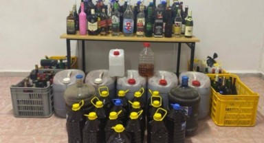 1190 litre sahte içki ele geçirildi