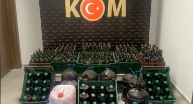 385 litre sahte içki yakalandı