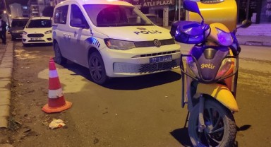 Devrilen motosikletin sürücüsü yaralandı