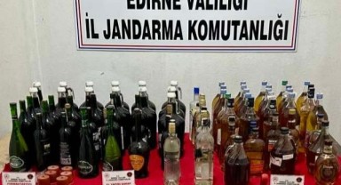 Jandarmadan kaçak içki operasyonu