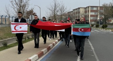Teröre lanet yürüyüşü gerçekleştirildi