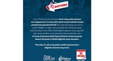 Çalışma izin belgelerinde 31 ocak son