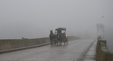 Edirne ve Tekirdağ'da sis etkili oluyor
