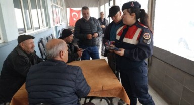 Jandarmanın KADES bilgilendirmesi sürüyor