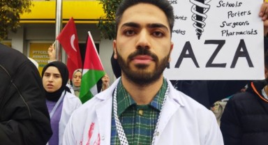 Öğrencilerden Filistin için sessiz yürüyüş