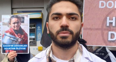 Yağmur altında Filistin’e destek