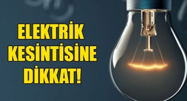 Planlı elektrik kesintisi