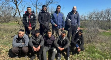Edirne'de 9 düzensiz göçmen yakalandı