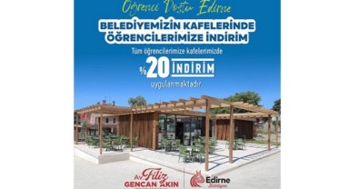 Belediyeden öğrencilere yüzde 20 indirim