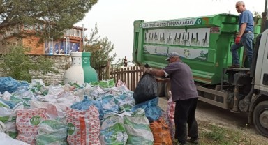 Tonlarca cam atık geri dönüşüme kazandırıldı