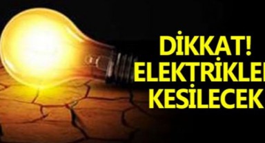 TREDAŞ’tan planlı elektrik kesintisi