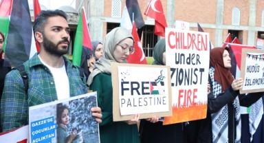 TÜ’de İsrail saldırılarına protesto