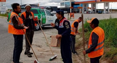 Jandarmadan işçilere 1 Mayıs ziyareti