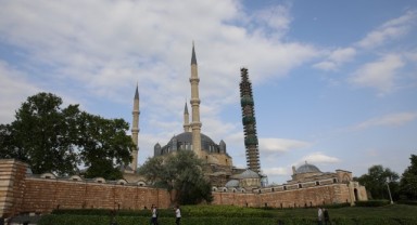Selimiye Camisi'nde dış cephede sona gelindi