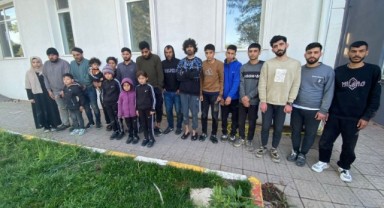 Edirne'de 36 düzensiz göçmen yakalandı