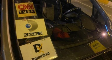 Sahte araç basın kartıyla yakalanan firariye gözaltı