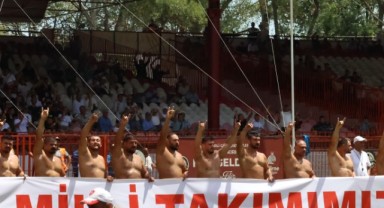 Başpehlivanlardan er meydanında
