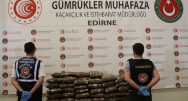 Kapıkule'de 244 kilogram uyuşturucu
