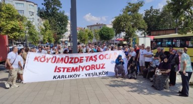 Köylülerden taş ocağına imzalı tepki