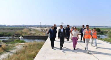 Sezer, Uzunköprü'de incelemelerde bulundu