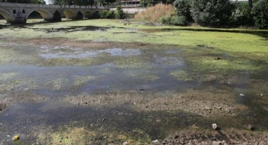 Tunca Nehri'nde su akışı durdu