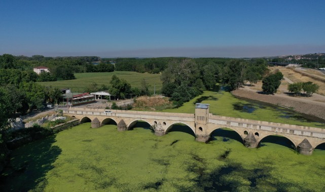 Tunca Nehri yeşile büründü