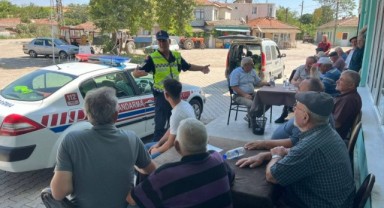 Jandarmadan Uzunköprü’de trafik denetimi