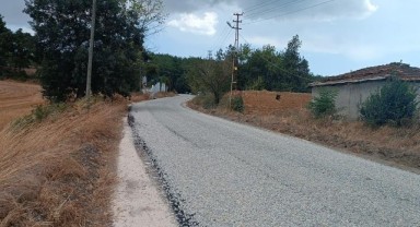 Köy yollarına sıcak asfalt