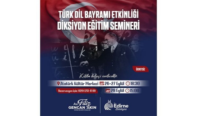 Belediye’den ‘Diksiyon Eğitim Semineri’