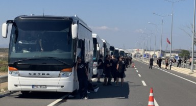 PAOK taraftarları İpsala’dan giriş yaptı
