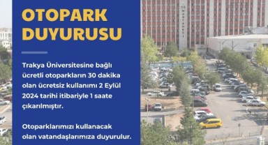 TÜ’den otopark müjdesi
