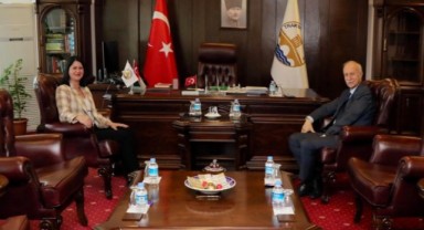 Başkan Akın’dan Rektör Hatipler’e ziyaret