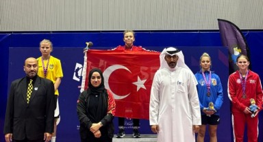 Güreşçi Aktaş Bahreyn'de dünya şampiyonu