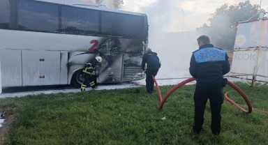 Otobüste çıkan yangını herkesi korkuttu