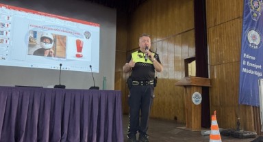 Polisten motosikletli kuryelere eğitim