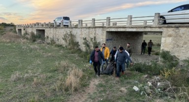 Tunca Nehri kenarında erkek cesedi