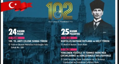 Kurtuluşun 102. Yılı coşkuyla kutlanacak