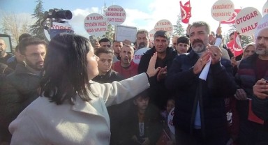 Belediyenin önünde otogar protestosu