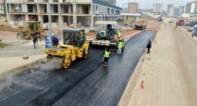Belediyenin yol çalışmaları tamam